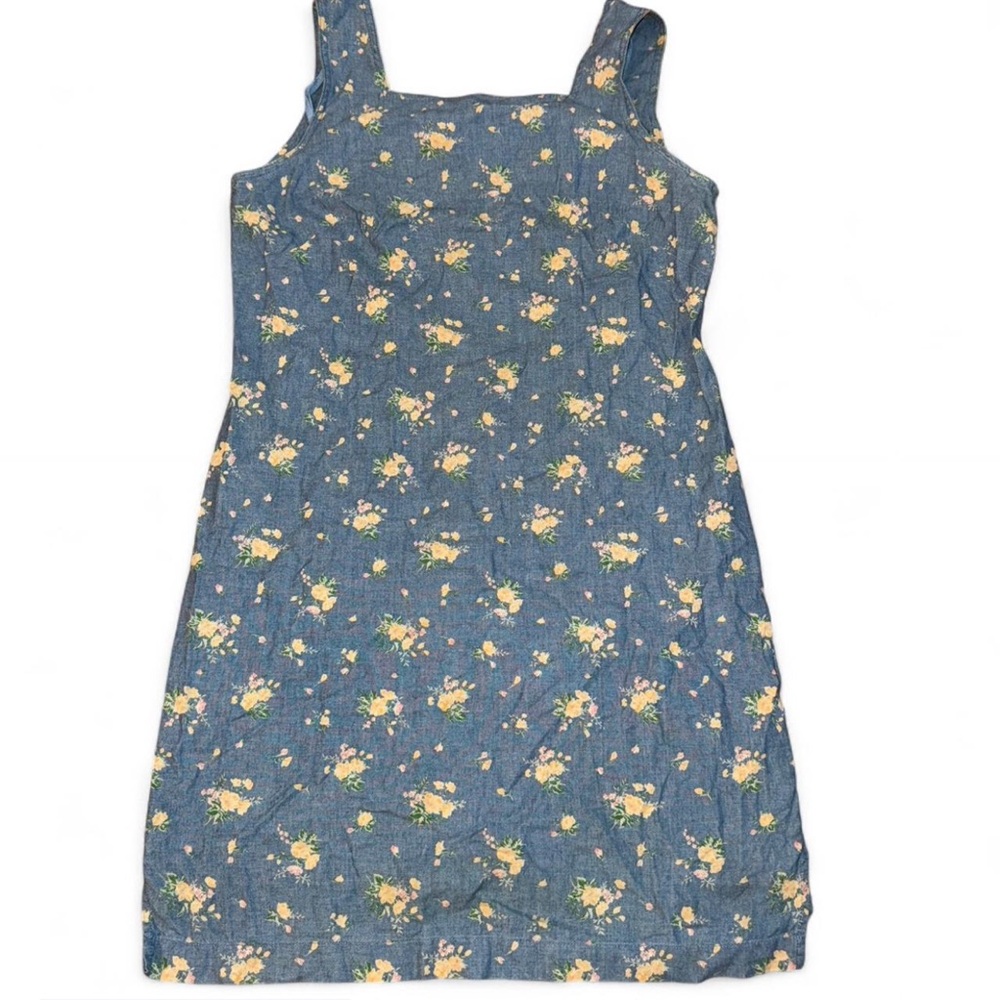 Karen Scott Blue Floral Midi Dress